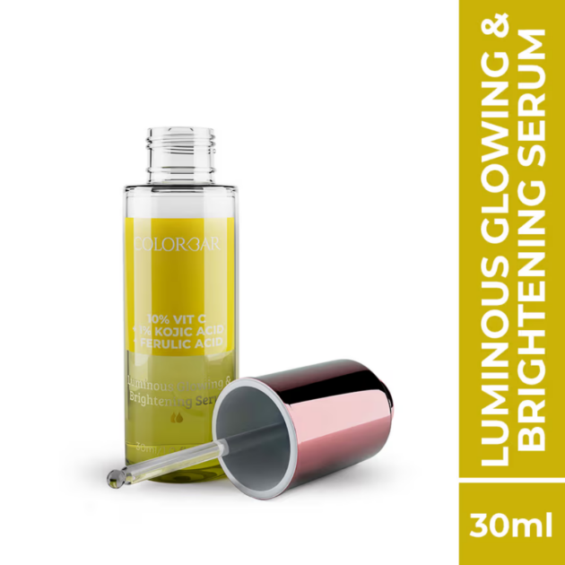 Colorbar Luminous Glowing & Brighteing Serum (10% Vit C + 1% Kojic Acid + Ferulic Acid) (30ml) - Image 2