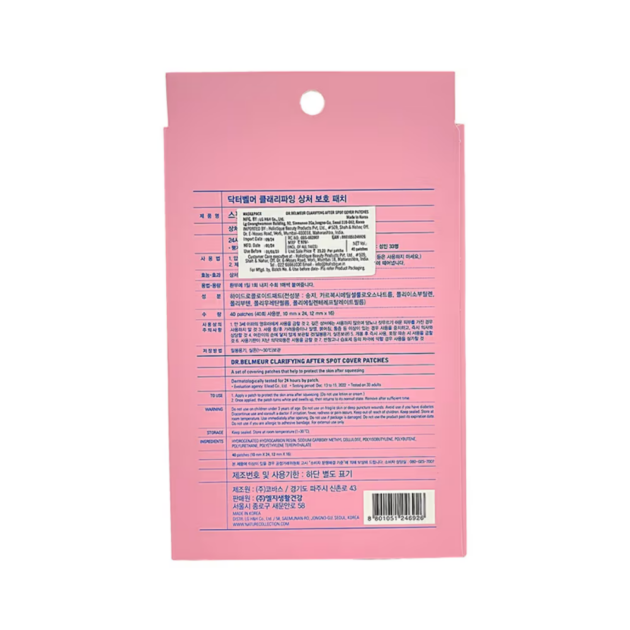 The Face Shop Dr.Belmeur Salicylic Acid Clarifying Spot Cover Korean Pimple Patches for Acne Healing (40pcs) - Image 2