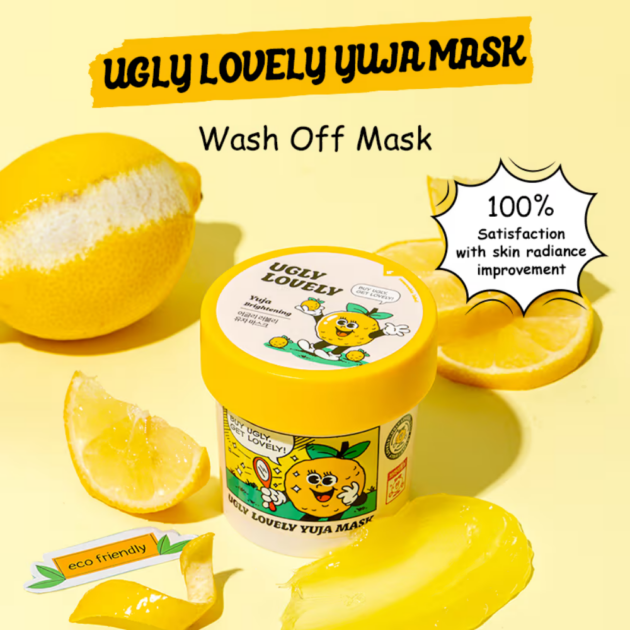 The Face Shop Ugly Lovely Yuja Wash Off Mask (100ml) - Image 2