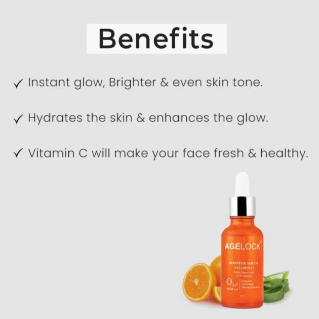 O3+ Agelock Vitamin C Booster Serum (30ml) - Image 2