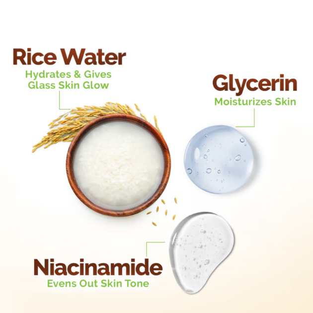 Mamaearth Rice Water Moisturizing Body Wash (275ml) - Image 3