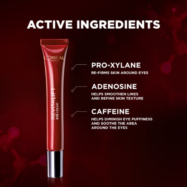 L'Oreal Paris Revitalift Triple Action Anti-Aging Eye Cream (15ml) - Image 3