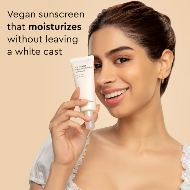 The Face Shop Vegan Korean Sunscreen Serum SPF 50+ PA++++ with Niacinamide & No White Cast (50ml) - Image 3