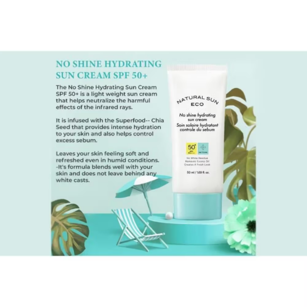 The Face Shop Korean Hydrating, Oil Free Sunscreen SPF 50+ PA++++ for Matte Finish & No White Cast (50ml) - Image 3