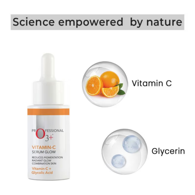 O3+ Skin SoLutions Vitamin C Serum Glow With Glycolic Acid (30ml) - Image 3