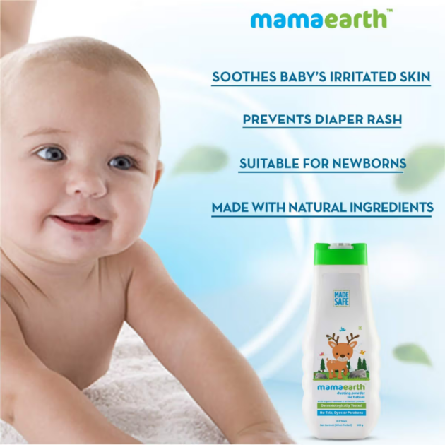 Mamaearth Baby Powder With Organic Oatmeal & Arrowroot Powder - Image 4
