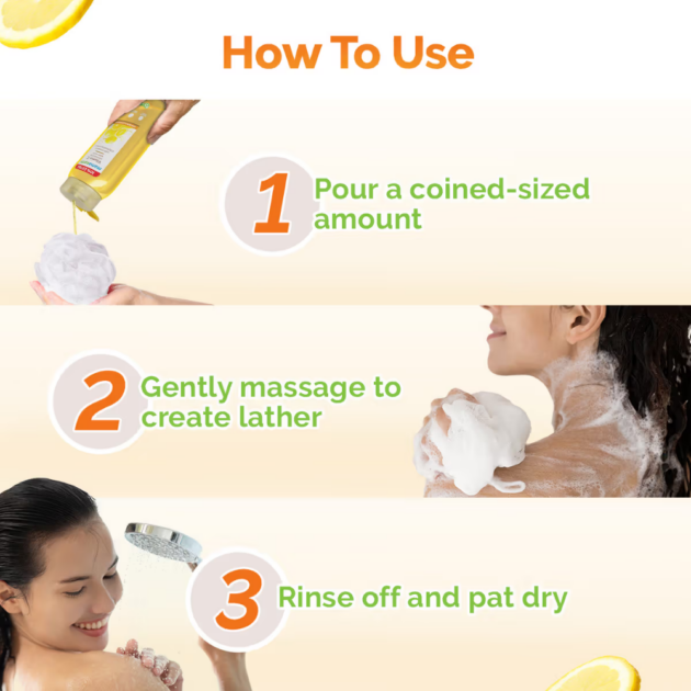 Mamaearth Vitamin C Moisturizing Body Wash (275ml) - Image 4