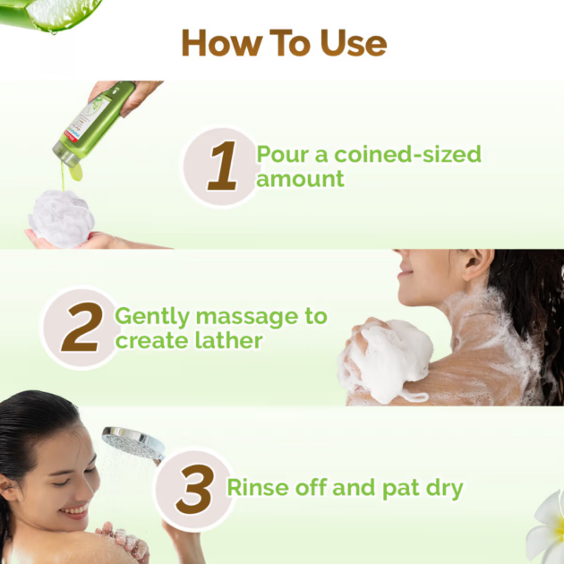 Mamaearth Aloe Vera Moisturizing Body Wash (275ml) - Image 4