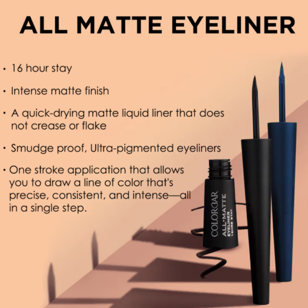 Colorbar All-Matte Eyeliner (2.5ml) - Image 4