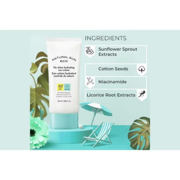 The Face Shop Korean Hydrating, Oil Free Sunscreen SPF 50+ PA++++ for Matte Finish & No White Cast (50ml) - Image 4