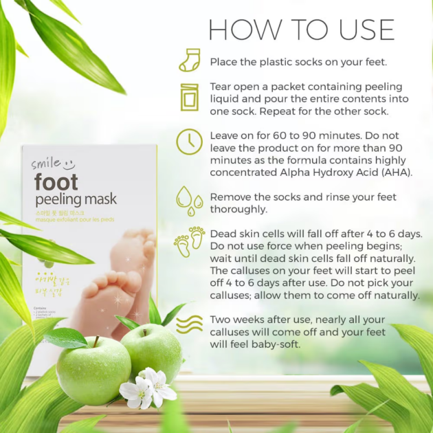 The Face Shop Smile Foot Peeling Mask (40ml) - Image 4