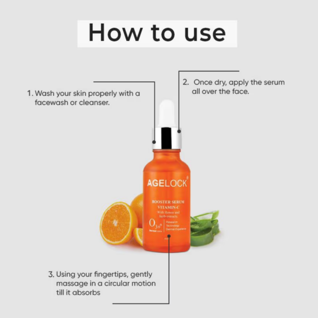 O3+ Agelock Vitamin C Booster Serum (30ml) - Image 4