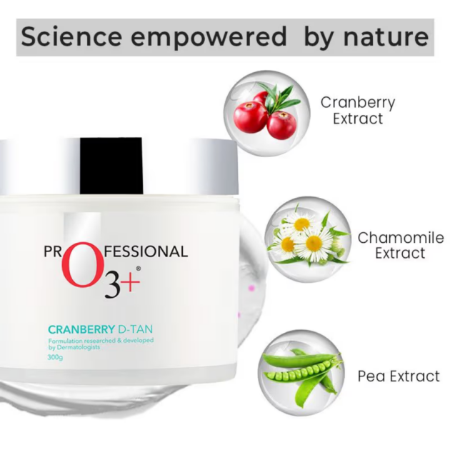 O3+ Cranberry Dtan For De Tan Normal To Oily Skin (300g) - Image 4