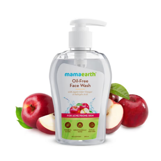 Mamaearth Oil-Free Face Wash With Apple Cider Vinegar & Salicylic Acid (250ml) - Image 3