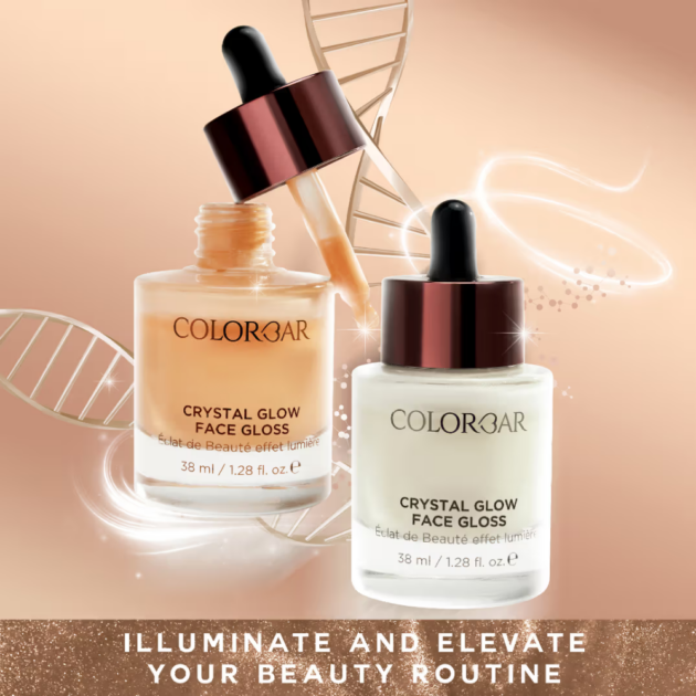 Colorbar Crystal Glow Face Gloss - Golden Gaze 01 (38ml) - Image 5