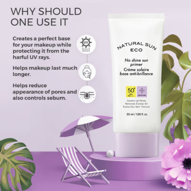 The Face Shop Primer Sunscreen SPF 50+ PA++++ with Zinc Oxide, Covers Pores & Evens Skin Tone (50ml) - Image 5