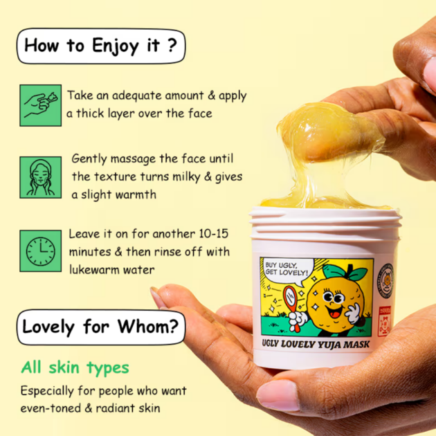 The Face Shop Ugly Lovely Yuja Wash Off Mask (100ml) - Image 5