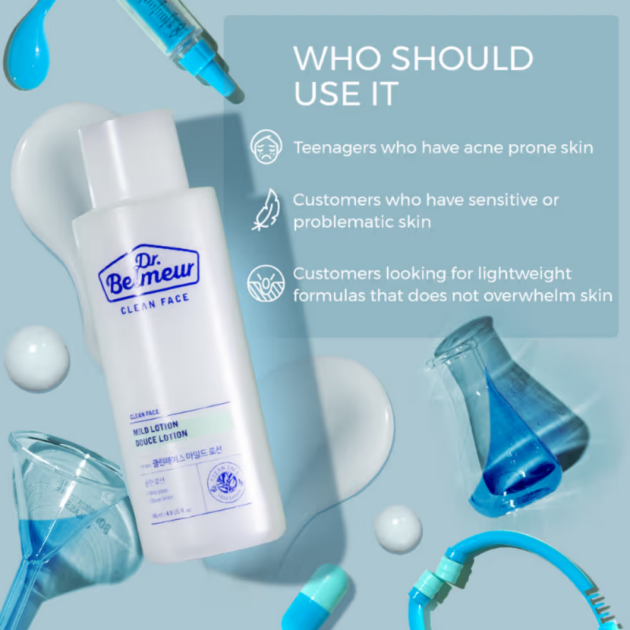 The Face Shop Dr.Belmeur Clean Face Mild Lotion With Squalane (145ml) - Image 5