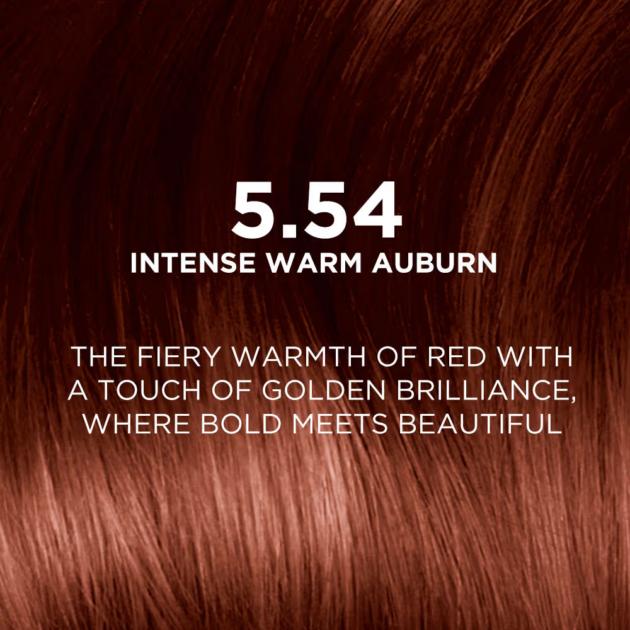 L'Oreal Paris Excellence Fashion Hair Color - Shade 5.54 Intense Warm Auburn (172ml) - Image 5