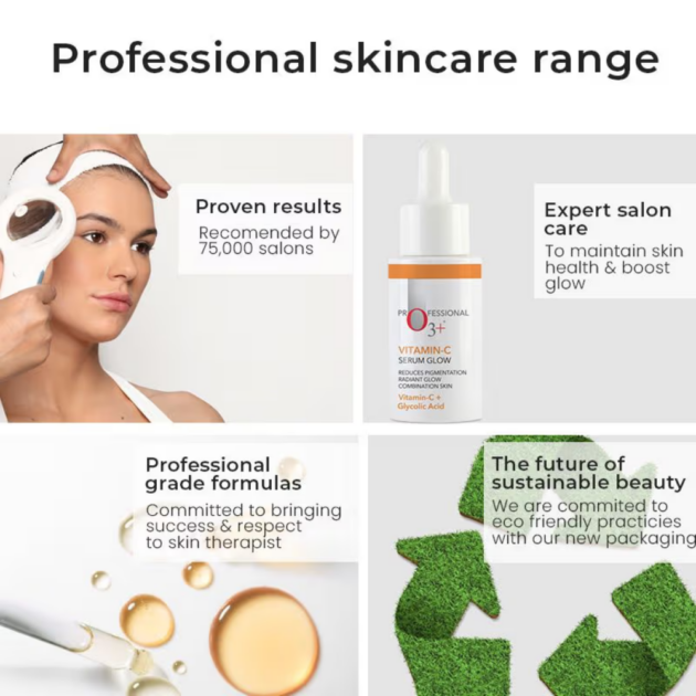 O3+ Skin SoLutions Vitamin C Serum Glow With Glycolic Acid (30ml) - Image 5