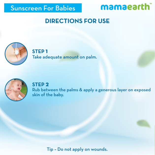 Mamaearth Mineral Based Sunscreen For Babies SPF20+ - Image 5