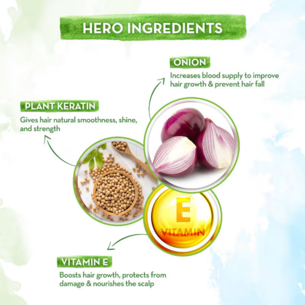 Mamaearth Onion Shampoo for Anti Hair Fall & Hair Growth with Onion Oil & Plant Keratin - Image 5