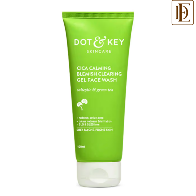 Dot & Key Cica Salicylic & Green Tea Facewash For Acne Prone & Oily Skin, Cleanses Pores & Excess Oil