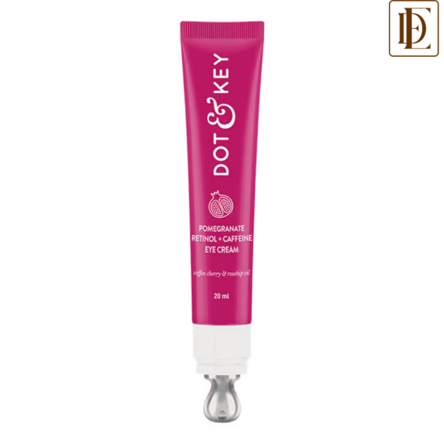 Dot & Key Pomegranate Retinol + Caffeine Under Eye Cream for Dark Circles, Wrinkles & Puffiness (20ml)