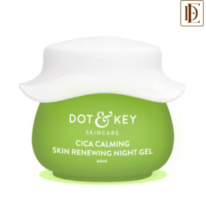 Dot & Key CICA & Niacinamide Calming Renewing Night Gel Cream For Oily, Acne Prone Skin