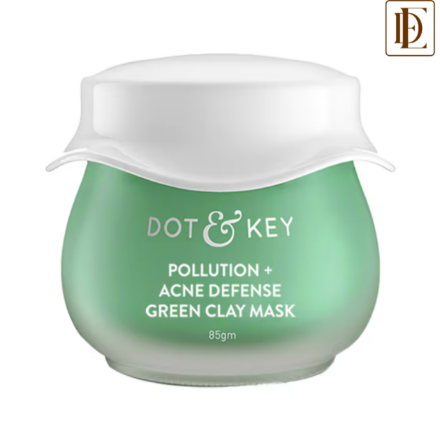 Dot & Key Anti-Acne Salicylic Green Clay Face Mask For Dark Spots Redution & Balances Oil & Sebum (85gm)