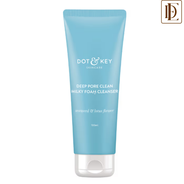 Dot & Key Deep Pore Clean Milky Foam Cleanser (100ml)