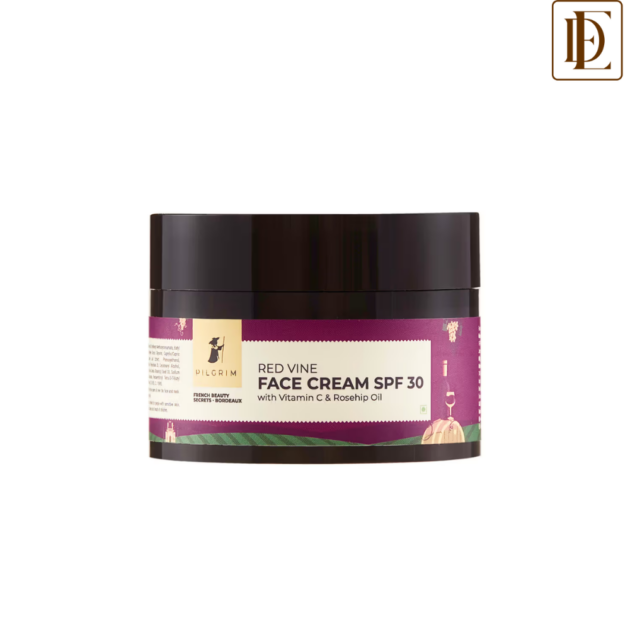 Pilgrim Red Vine Face Cream SPF 30 with Vitamin C & Rosehip Oil (50g)