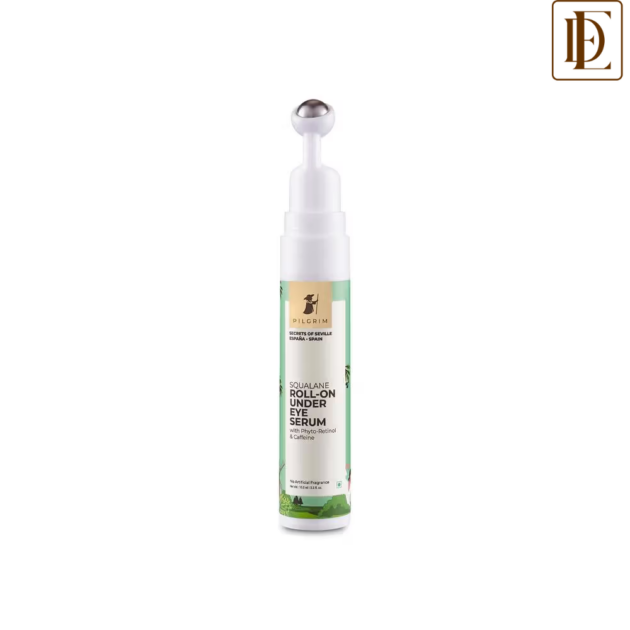 Pilgrim Squalane Roll-On Under Eye Eream Serum with Phyto-Retinol & Caffeine (15ml)