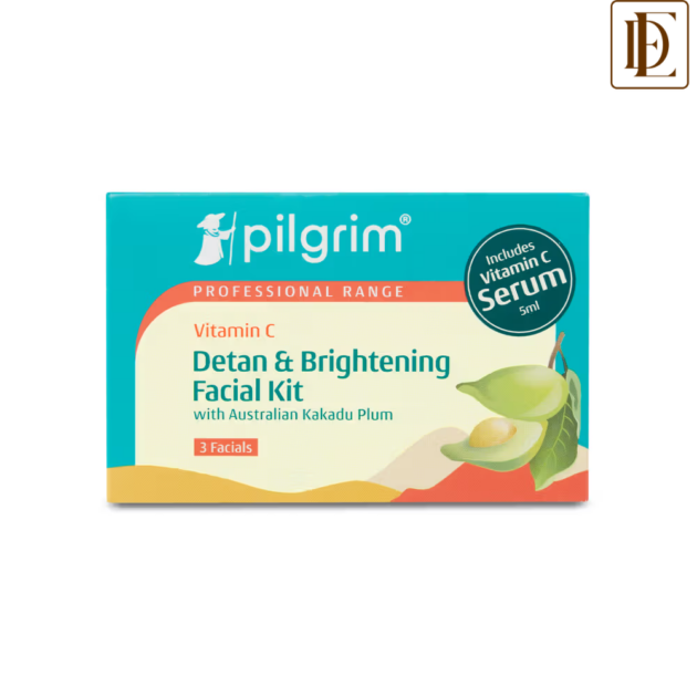 Pilgrim Vitamin C Detan & Brightening Facial Kit (77ml)