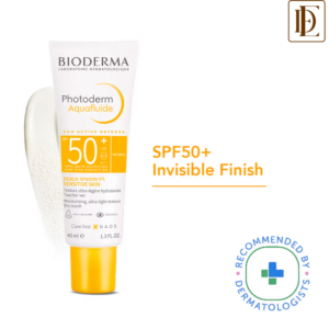 Bioderma SPF 50+ Non-tinted Sunscreen - Photoderm Aquafluide Neutre Sunscreen - Sensitive Skin (40ml)
