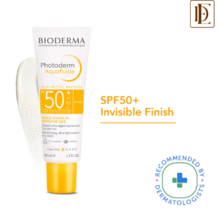 Bioderma SPF 50+ Non-tinted Sunscreen - Photoderm Aquafluide Neutre Sunscreen - Sensitive Skin (40ml)
