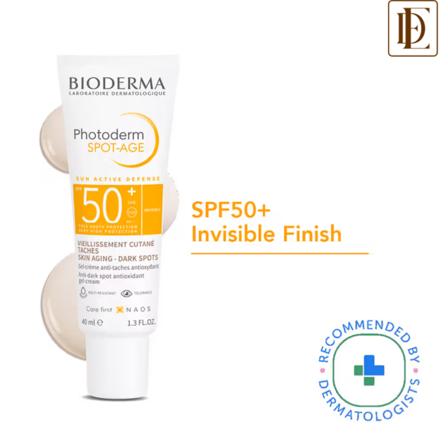 Bioderma SPF 50+ Anti Aging Sunscreen - Photoderm Spot-Age Gel Sunscreen - UVA/UVB Protection (40ml)