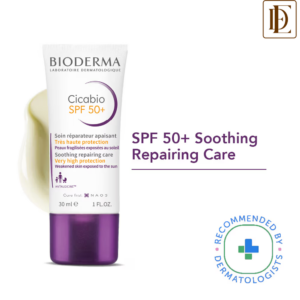 Bioderma Cicabio SPF 50+ Repairing Cream For Damaged Skin - Water-Proof & Scar Treatment (30ml)