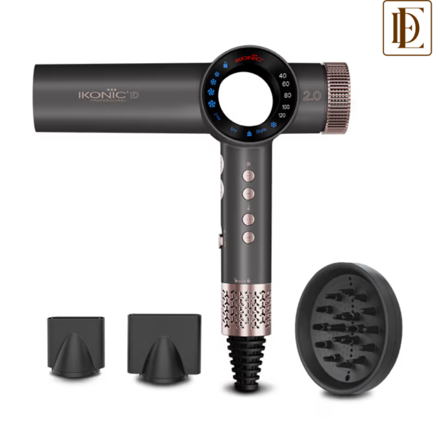 Ikonic Professional Hair Dryer ID 2.0 (Grey & Rose Gold) (1 pc)