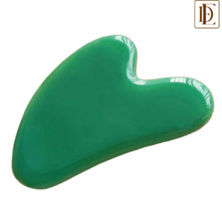 Le Marbelle Jade Gua Sha Stone Face Massager For Face, Neck Glow & Skin Brightening