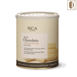 Rica White Chocolate Liposoluble Wax For Dry Skin With Glyceryl Rosinate & Natural Beeswax (800ml)