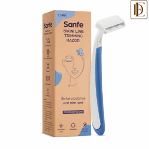 Sanfe Bikini Line Trimming Razor for Women Painless Hair Removal with Stainless Steel Blade (1 Pc)