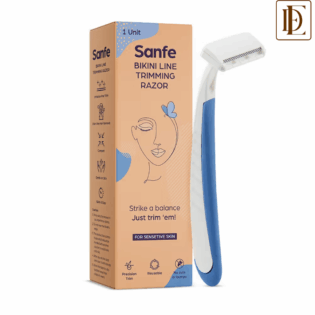 Sanfe Bikini Line Trimming Razor for Women Painless Hair Removal with Stainless Steel Blade (1 Pc)