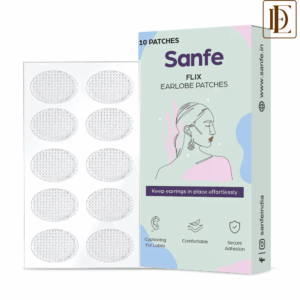 Sanfe Invisible Earlobe Patches For Pierced Ears Perfect For Torn & Stretched Piercings Ear Lobes (100g)