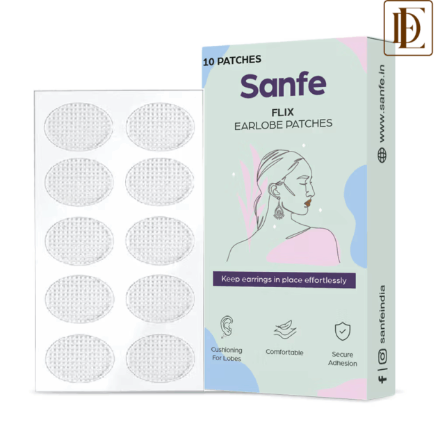 Sanfe Invisible Earlobe Patches For Pierced Ears Perfect For Torn & Stretched Piercings Ear Lobes (100g)