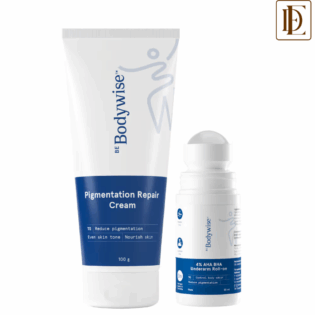 Be Bodywise Pigmentation Repair Pack - 4% AHA BHA Underarm Roll On & Pigmentation Repair Cream (2 pcs)