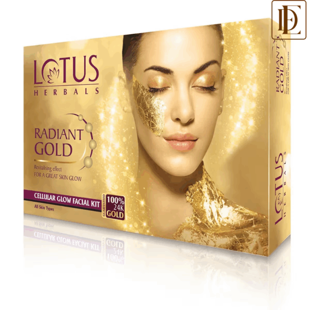 Lotus Herbals Radiant Gold Cellular Glow Facial Kit (37g)