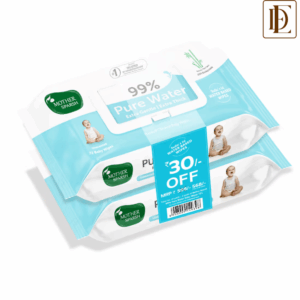 Mother Sparsh 99 % Pure Water Unscented Baby Wipes Pack Of 2 (72Pcs)