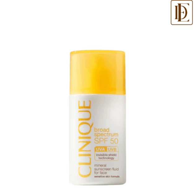 Clinique SPF 50 UVA/UVB Mineral Sunscreen Fluid For Face (30ml)