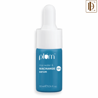 Plum 10% Niacinamide Brightening Face Serum With Rice Water & Ferment - Fades Blemishes & Acne Marks (10ml)